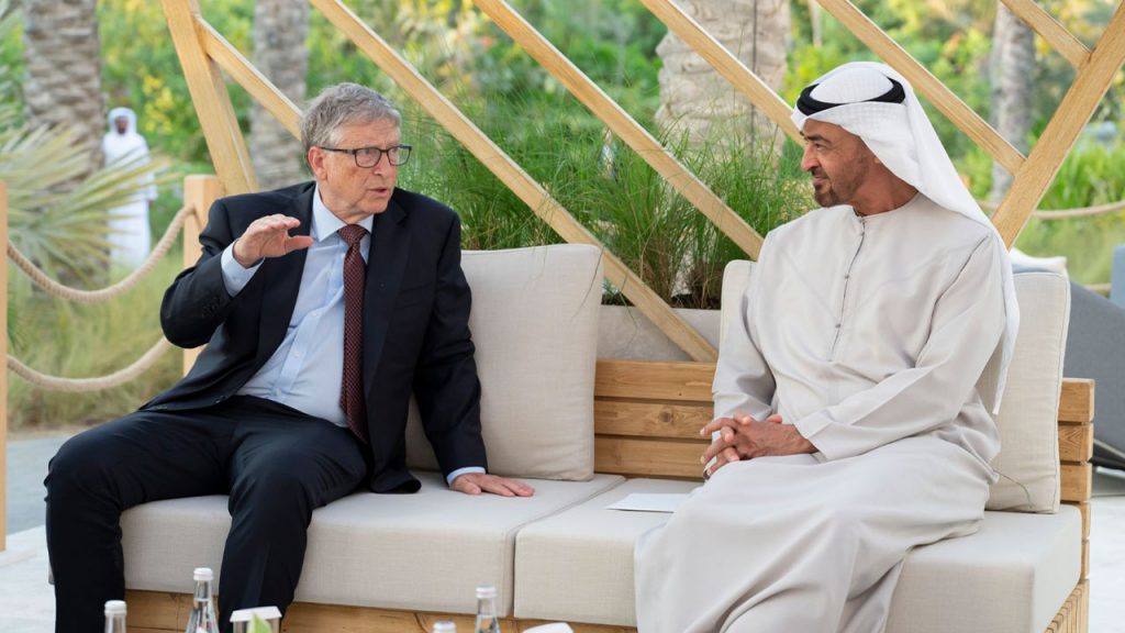 मोहम्मद बिन जायद बिल गेट्स से मिले